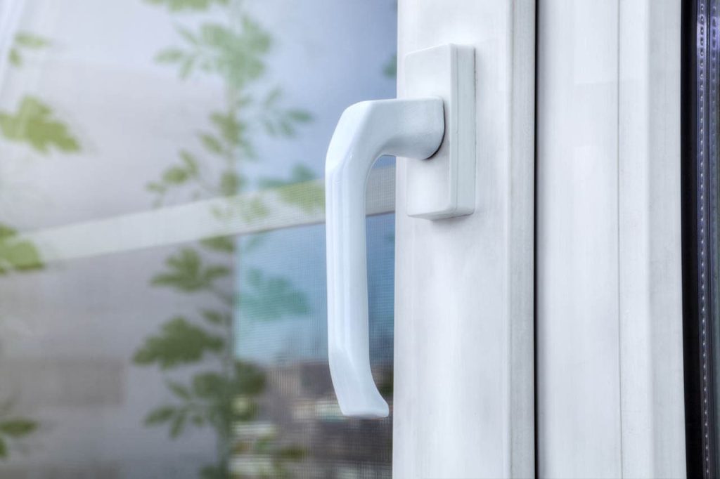 Closeup Of UPVC Handle